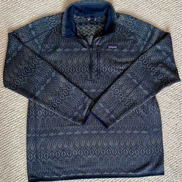 Patagonia Other - Patagonia Navy Geometric Fleece